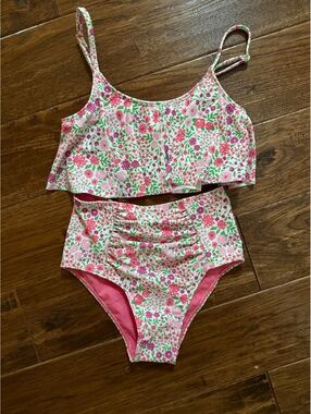 Member's Mark Girls Two-Piece Floral Bikini Set Size M (7/8)